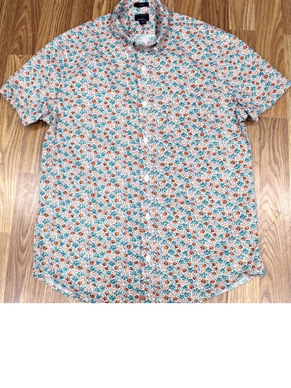 J.CREW FLORAL PRINT SLIM FIT COTTON/SPANDEX SHIRT Sz MEDIUM, M